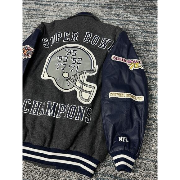Dallas Cowboys Súper Bowl Champions Varsity Jacket Size L NFL - Picture 9 of 16